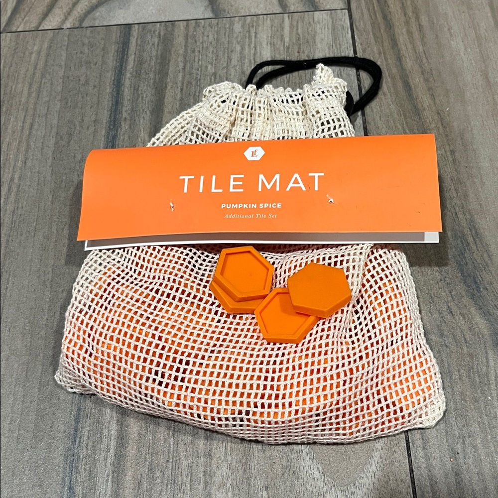 Letterfolk tile mat tiles pumpkin spice